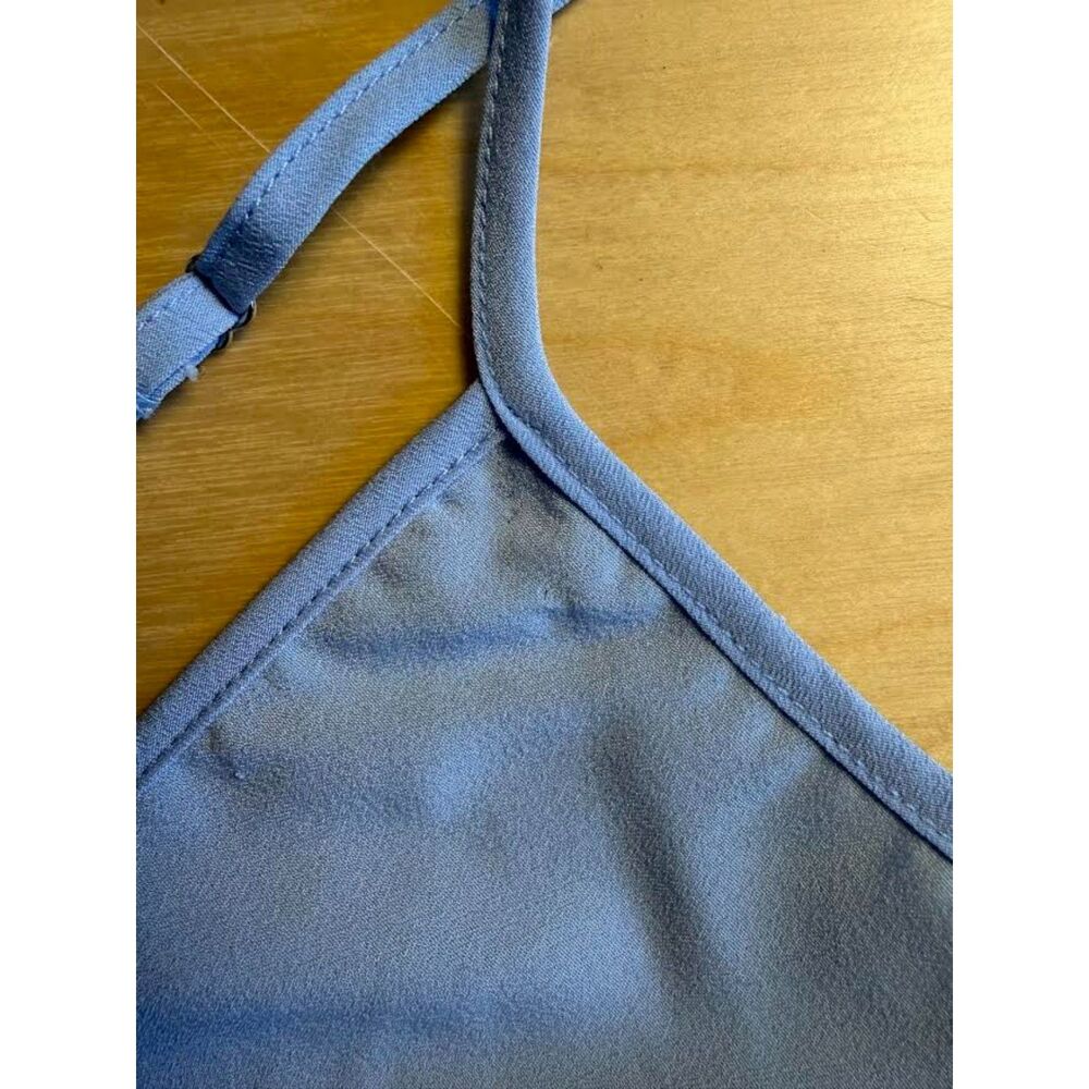 Veronica Beard Silk Light Blue V-Neck Cropped Camisole Top - Picture 8 of 8